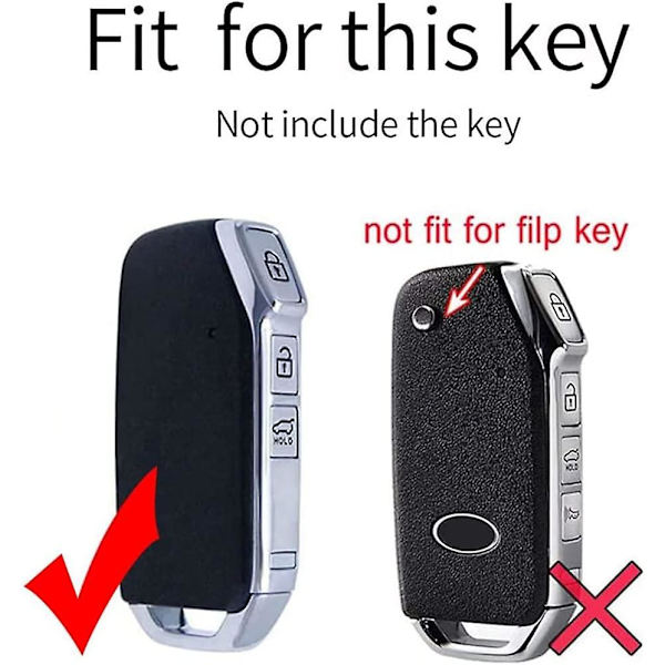 Bilnøgle Cover Shell til Kia En - Til nøglefob - 3 knapper K3/kx3 Aura nøglefob
