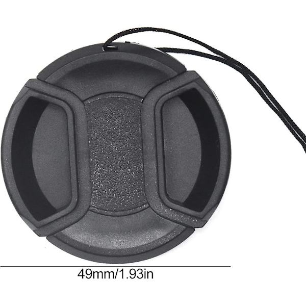 Linsekapsel, Snap-on Frontkamera Linse Dæk Elastisk Linsekapsel Holder Linse Dæk Kapsel Kompatibel Linse Til De Fleste Erstatter Dslr Kamera Linse (6stk, Sort)