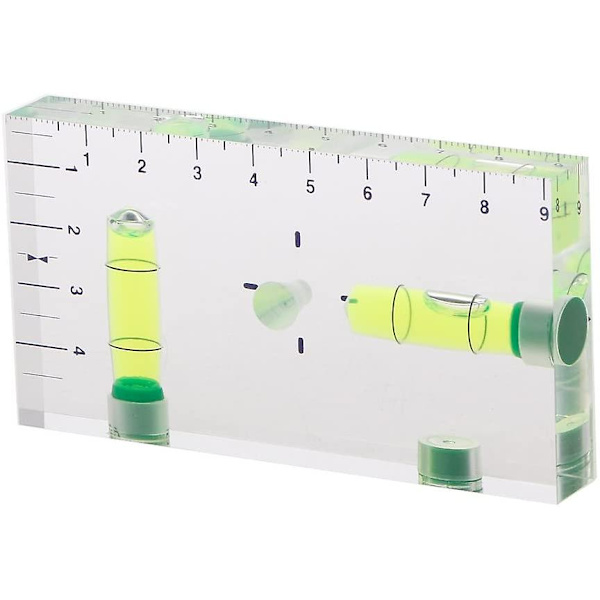 Mini-vattenpass med hög precision, tvåvägs, transparent och magnetisk