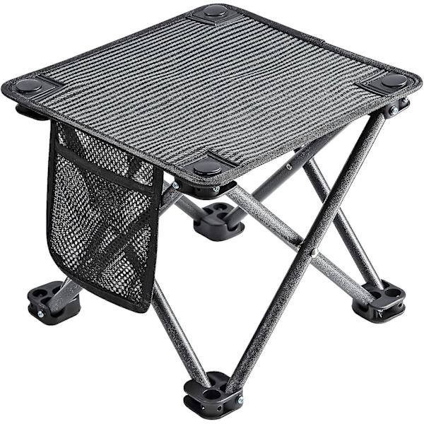 Foldbar Skammel Ultralet Foldbar Campingstol Med Netlomme Multifunktionel Praktisk Bærbar Til Strand Have Fiskeri Vandreture Rejser Og Udendørs