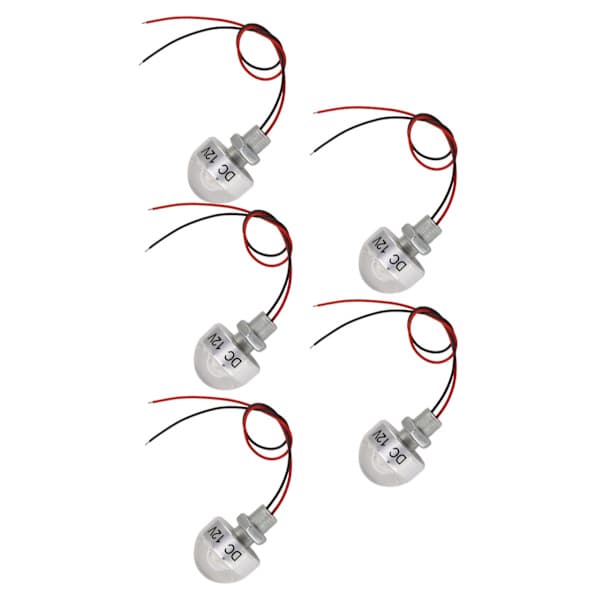 5st 12V 1W Mini LED Infälld Markspotlight Däcklampa för Smyckesskåp Tak Trappa Landskap