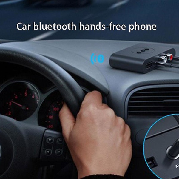 Bluetooth 5.0 Modtager Sender Trådløs 3.5mm Aux Nfc Til 2 Rca Lydadapter