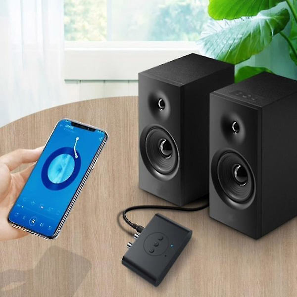 Bluetooth 5.0 -vastaanotinlähetin Langaton 3.5 mm Aux Nfc 2 Rca Audio-sovitin