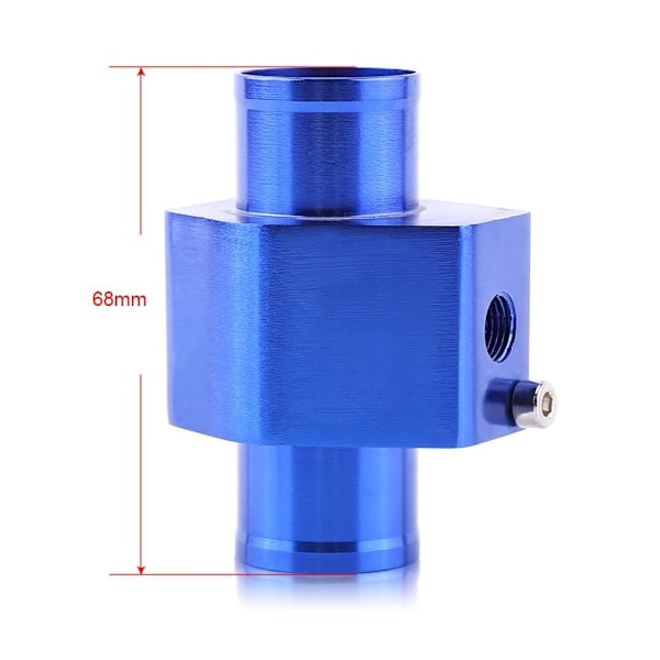 Bilsensor til Vandtemperatur, Universal Aluminium Bilsensor Adapter Rør Slange Sensor Måler Adapter Blå (28mm) 28MM