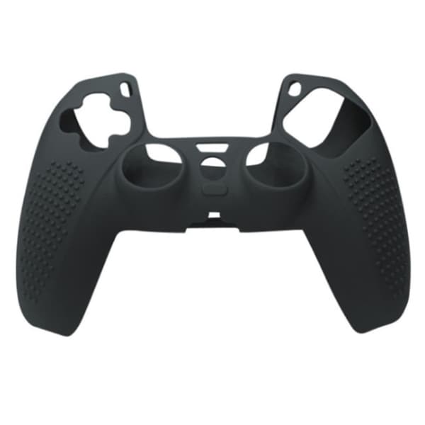 Kontrollgrepp Halkfritt Silikonfodral Skyddsskal Kompatibelt med PS5 Controller Gamepad Black