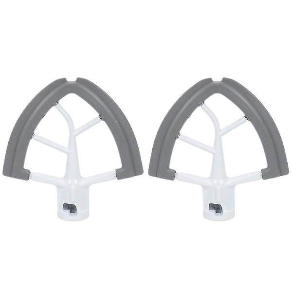 2x Erstatningsvisp for mikser, kantvisp for Kit Tilt-D mikser, 4,5-5 kvart flat