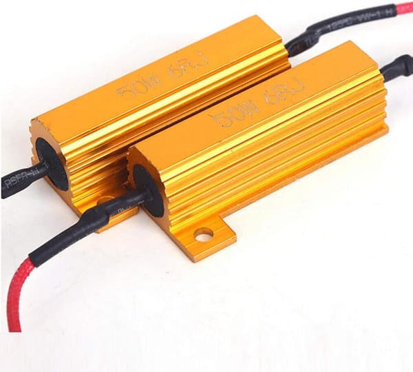 BELYSNING 2 stk LED belastningsmodstand 50W 8ohm LED-lys Blinklysfejl/Blinklys/Hyperblink