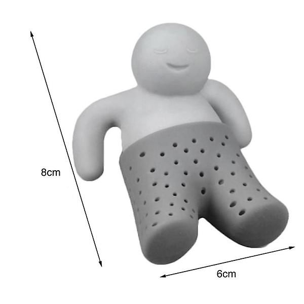 Teesuodatin / Teepidike Silikonista - Vanha Mies Monivärinen