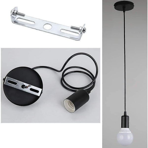 [4 stykker] Taklampebrakett 100 mm Hengelampetilbehør Takkronelys Taklampe Baseplate Tak