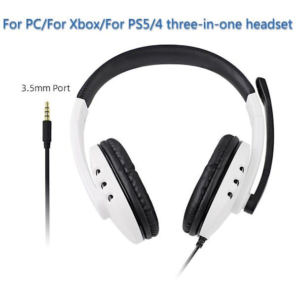 Kuulokkeet Stereo Surround Sound Noise Canceling Mikrofoni Headset Pc:lle
