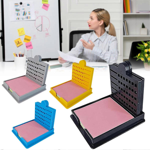 Stickys Note Kit Stickys Notes Organizer til Skrivebord Skrivebordstilbehør Yellow
