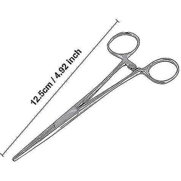 Hemostat Forceps Rostfritt Stål Husdjur Sax Öron Hårklämma Fiskeverktyg