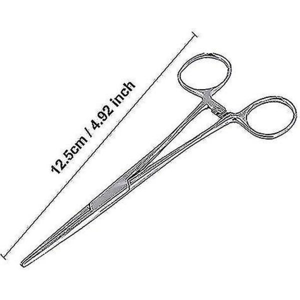 Hemostat Pinset i rustfrit stål til kæledyr, saks til ørehår, klemme til fiskeri, værktøj