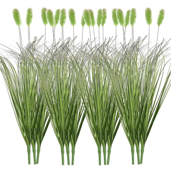 Sett med 12 kunstige planter, 45 cm, egnet for innendørs og utendørs bruk.