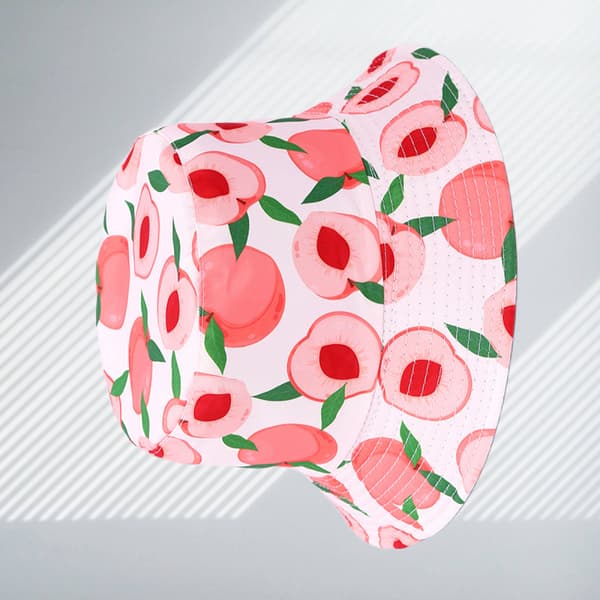 Frukthatt unisex tryckt bucket hat, sommar rese bucket hat A