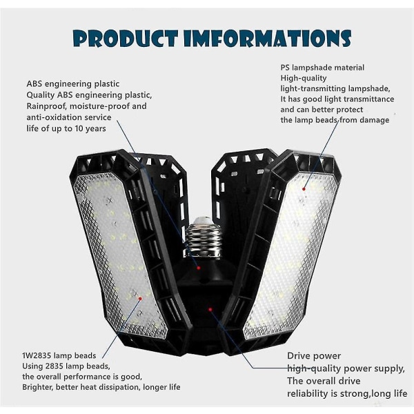 Spectrum 5+1 35w 72led Växtlampa för inomhusväxter Hydroponics