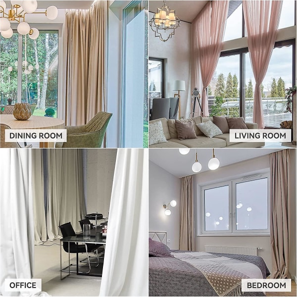 6-pack magnetiska gardinbindningar, gardinklämma sladdspänne, gardindraperhållare för hemmakontorsfönster, dekorativ vävhållare, grå