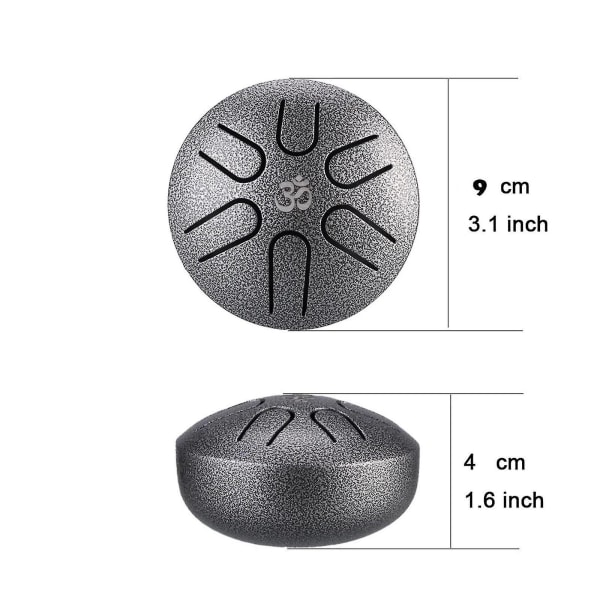 Black Friday 2023 Buddha Stones Mini Steel Tongue Drum, Mini Handpan Drum, Worry-free Drum, Handpan Drum, Til Børn Voksne Uddannelse Underholdning Medi