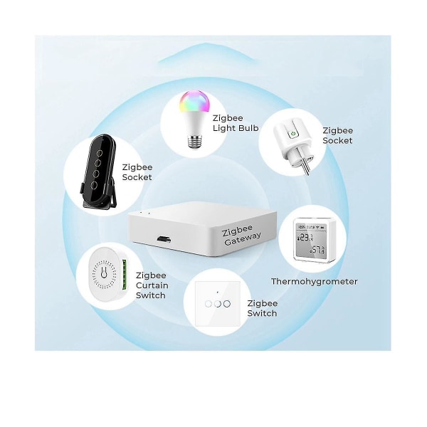 Multi-mode Smart Home Gateway Zigbee Bluetooth Mesh Trådlös Hub Bridge App-kontroll Smart Hem För