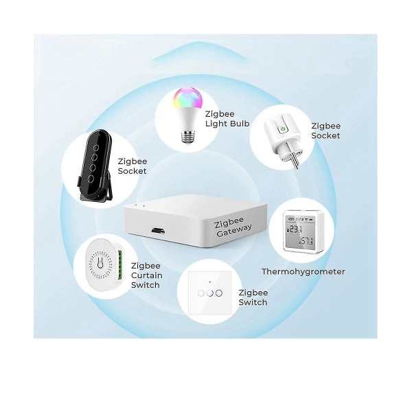 Multi-mode Smart Home Gateway Zigbee Bluetooth Mesh Wireless Hub Bridge App Styr Smart Home För
