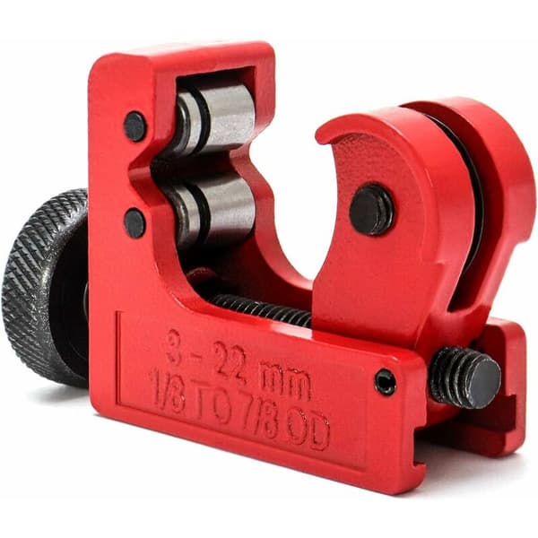 Minikobberrørkutter, 3-22 mm, for kobber-, messing-, PVC-, plast- og aluminiumsrør