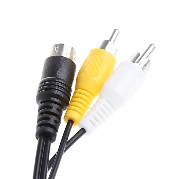 Komposiitti RCA AV -kaapeli, stereokaiutin, audio-video-TV-sovitinkaapelin johto Sega-laitteelle