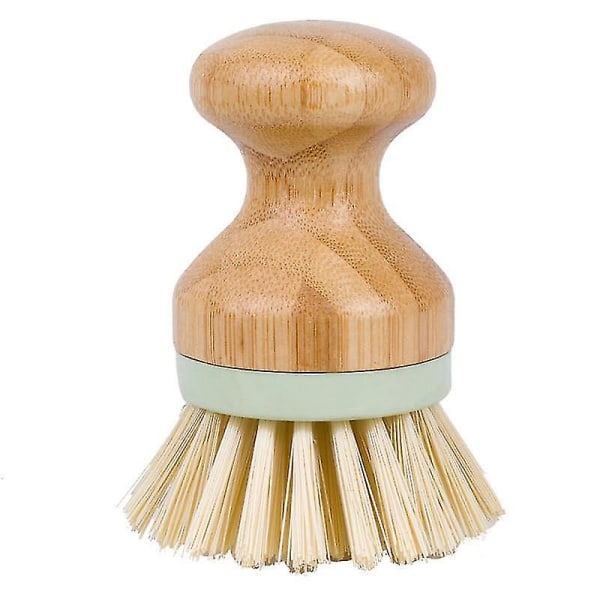 '2 Pack Bamboo Brush, Kit Pot-hankausharjasarja Altaan puhdistusharja Casille