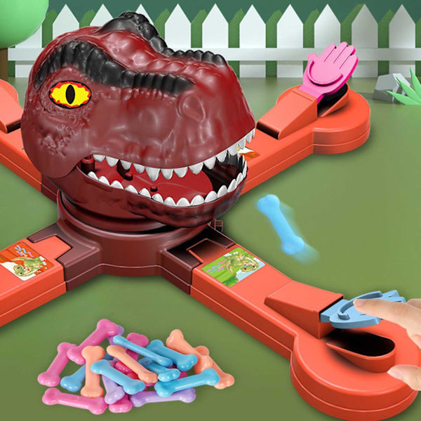 Sulten Dinosaur Spiser Bønner Brætspil Elektrisk Multiplayer Interaktivt Rotations Skydespil Til Forbedring Af Hånd-Øje Koordination