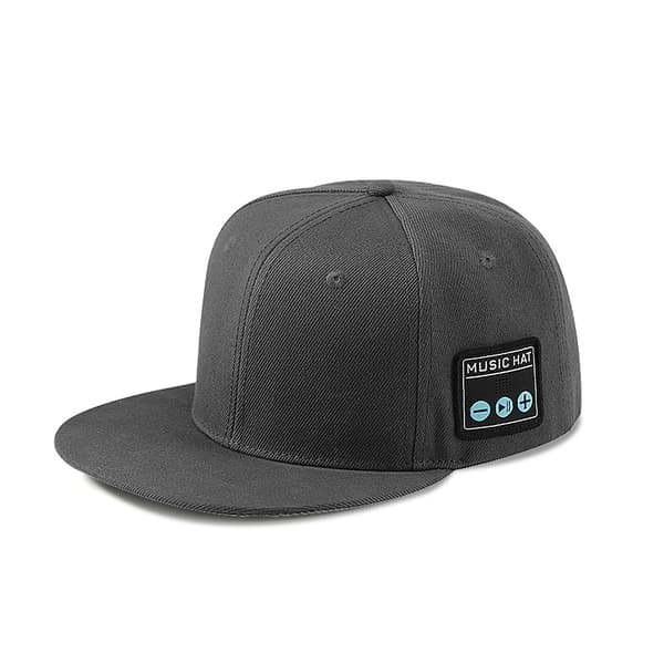 Bluetooth-hattu, Bluetooth-neulehattu, Bluetooth-hattu miehille, Trendikäs älyhattu, Baseball-lippis miehille Dark Grey