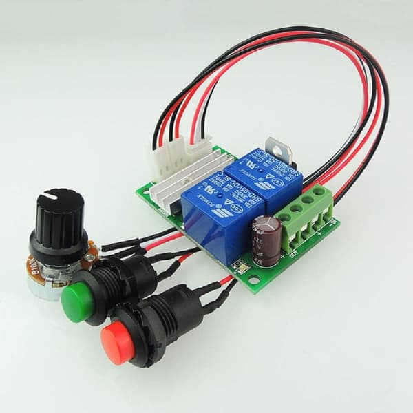 Motorhastighetskontroller 6V12V24V Fremover og Revers Knappbryter Elektrisk Trykkmotorkontrollmodul Motorstyring Reversibel Bryter