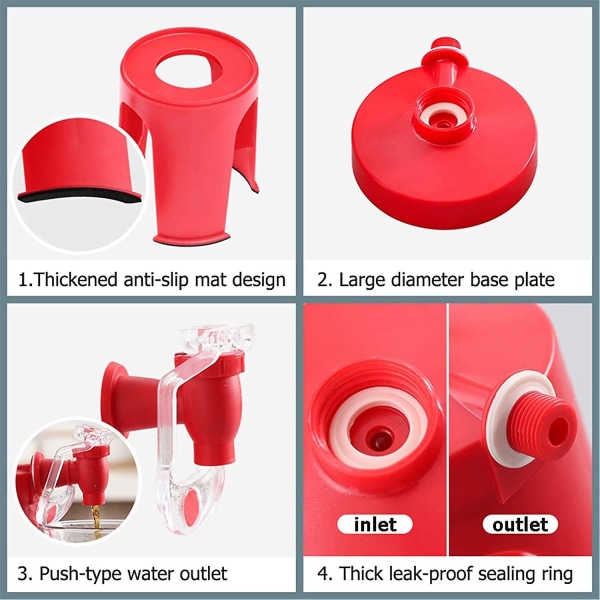 Beverage Inverted Drinker Hånd-pressing Bottle Inverted Drink Dispenser Hjem Bar