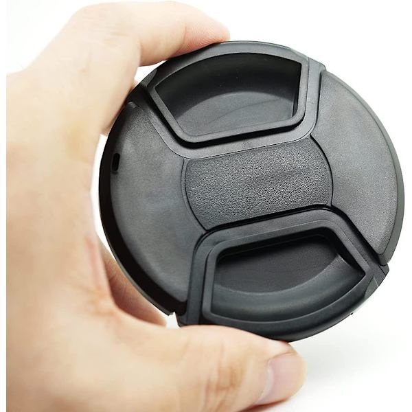 Linsekapsel, Snap-on Frontkamera Linse Dæk Elastisk Linsekapsel Holder Linse Dæk Kapsel Kompatibel Linse Til De Fleste Erstatter Dslr Kamera Linse (6stk, Sort)