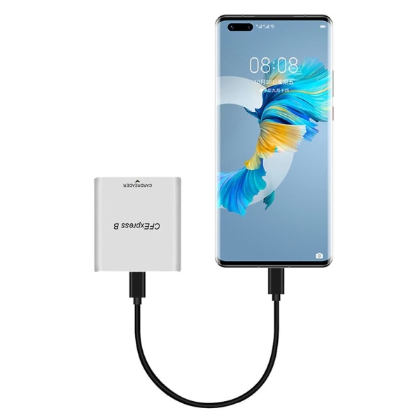 Bærbar Aluminium USB 3.1 10gbps CFexpress Minne Kort CF Minne Kort Adapter