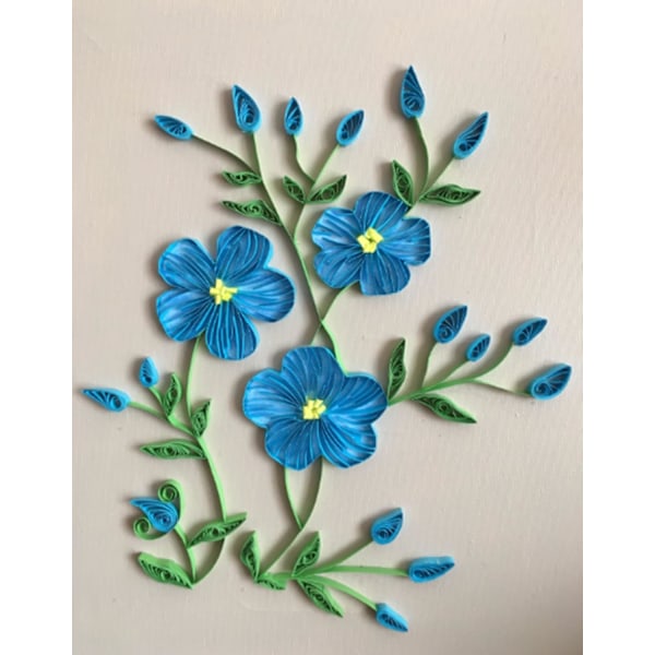 Paper Quilling -työkalutaulu nastojen säilytyslaatikolla Quilling-neulontataulu Ruudukko-opas paperinauhojen tekemiseen Paperintaittoaskarteluun Blue