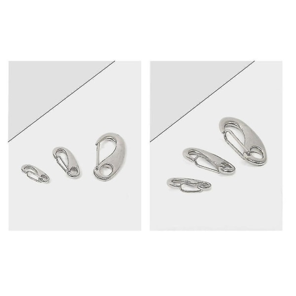 10 Pieces Egg Spring Snap Hooks Marine Stainless 50mm