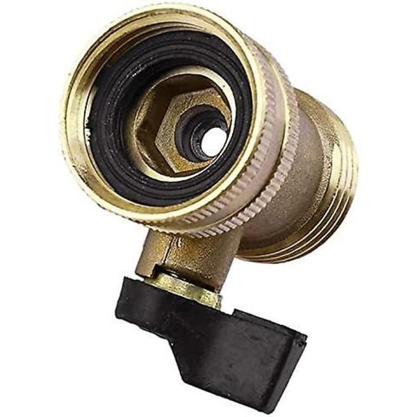 2 Pak Messing Havevandsslanger Afbryderventil, 3/4'' Gevind Kugleventil Afbryder Slange Adapter