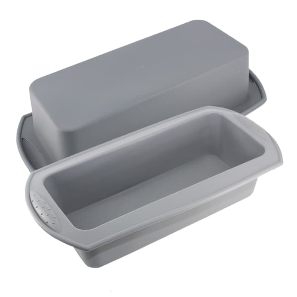 Brödform i silikon, non-stick silikonform, grå