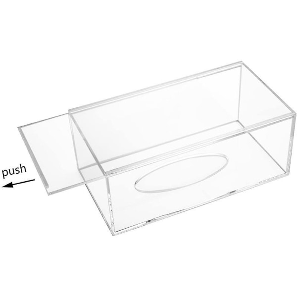 Väggmonterad Slitstark Transparent Tissue Box Servetthållare Vardagsrum Hem Förvaring Papper Ware Tissue Box