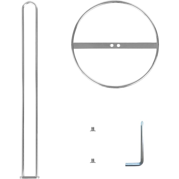 Fristående toalettpappershållare, OBODING, silver toalettpappershållare för förvaring av 3 rullar toalettpapper (silver) Silver