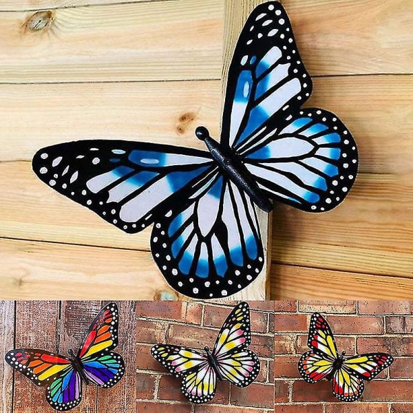 Hengende Ornament Delikat Realistisk Akryl 3d Art Vivid Butterflies Vegganheng For Hjem