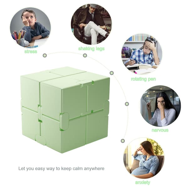 Infinity Cube, Uendelig Terning Legetøj Mini Terning Puslespil Dekompression Legetøj til Børn Voksne Dødtid Anti-Stress Terning