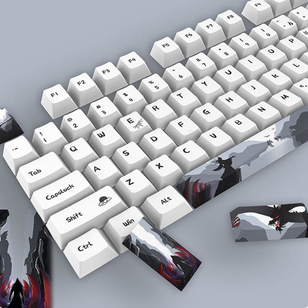 Cherry 108 Tangenter Keycaps för Gaming Mekaniskt Tangentbord Tjockt Pbt Färg Sub Keycap