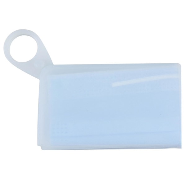 Maske Bærbar sikker opbevaring Opbevaring Clip Støvtæt (hvid)