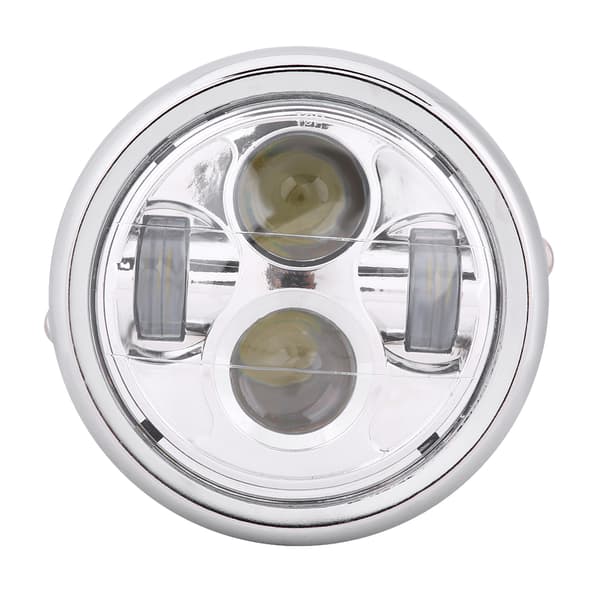 6,5 tums motorcykel 12V LED-strålkastare universal silver