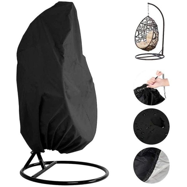 210d Oxford Zipper Sling Chair Swing Cover Vanntett trekk for hage og utemøbler 190 X 115 Cm