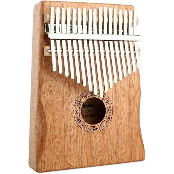 Kalimba Peukaloviulu 17 Näppäintä, Mahogoni Kalimba Peukaloviulusetti Opetusohjeilla Ja Virityshammalla Aloittelijoille Ammattilaisille Sormenpianolle Musiikkiväline