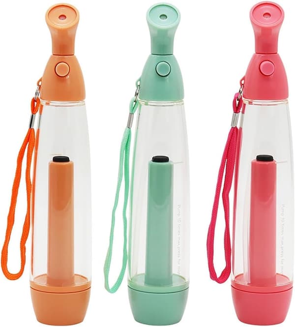 Kahden käsisuihkepullon sarja, kannettavat kasvo- ja vartalosuihkepullot, matkatarvikkeet*3 3pcs