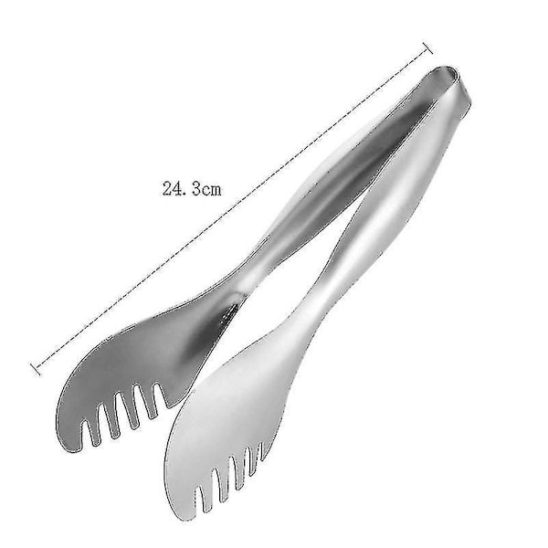 1 stk. Konditoriklemme Grilltang i rustfritt stål Rose Gold Brødklemme Anti-varme Matklemme Grilltang Serveringssett Kjøkkenredskap