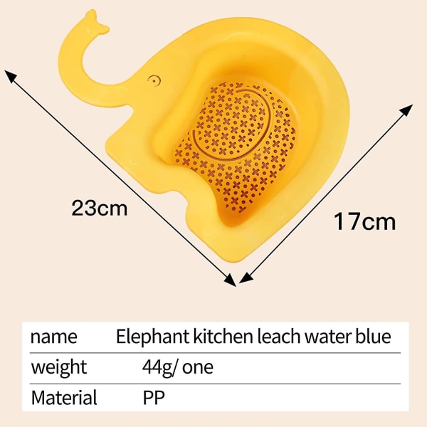 4 kpl keittiön tiskialtaan tyhjennysteline, Elephant pesualtaan siivilä Monikäyttöinen tyhjennyskori pesualtaan tyhjennyskori hedelmille ja vihanneksille