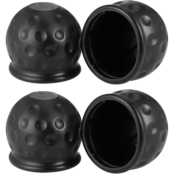 Dragkulsöverdrag, 4 st Mjuka Gummikåpor för Dragstång, Slitstarkt, Universal Trailer Hitch-Kulsöverdrag, Kulsäkerhetslock för 50 mm Dragkullar